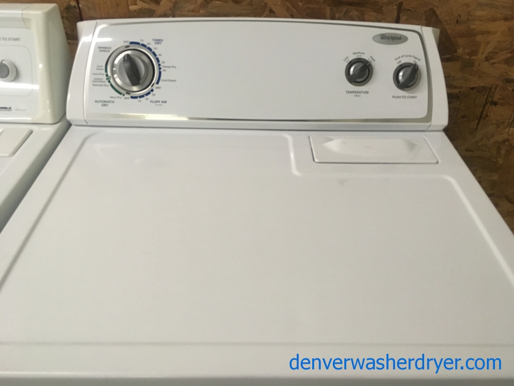 Fabulous Whirlpool Dryer, 29″,  Super Capacity, Quality Refurbished, 90-Day Warranty