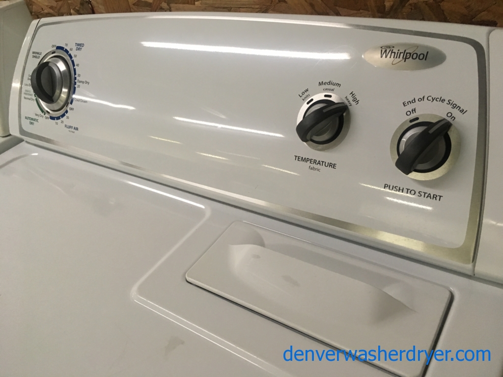 Fabulous Whirlpool Dryer, 29″,  Super Capacity, Quality Refurbished, 90-Day Warranty