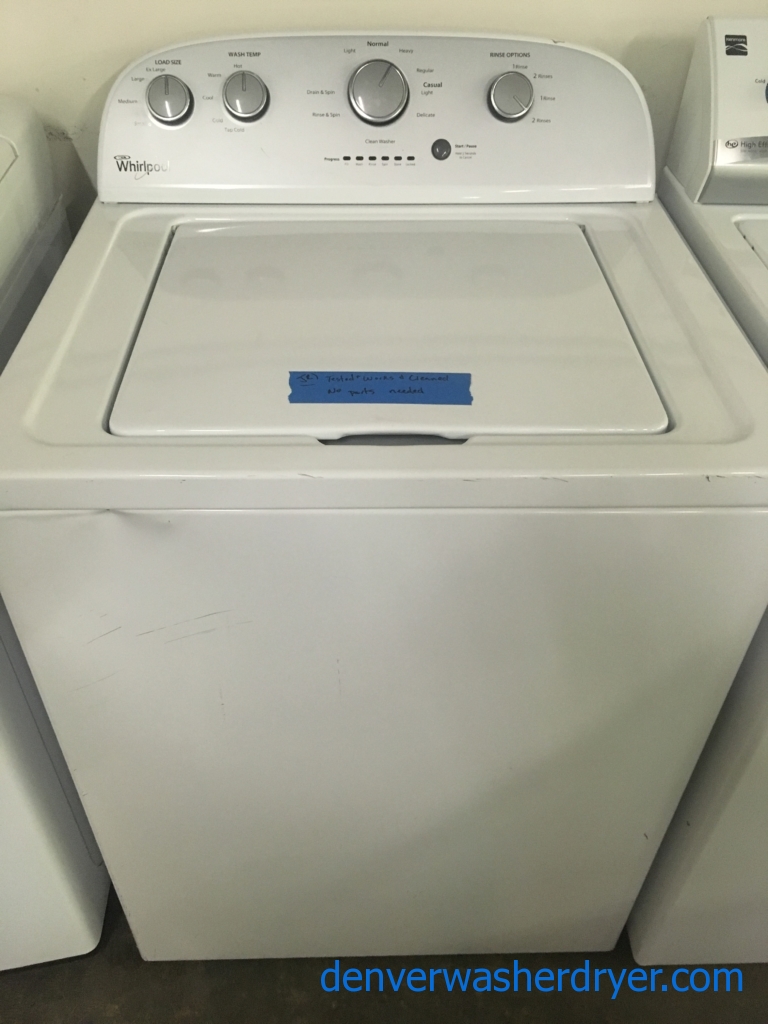 Whirlpool VM Washing Machine w/Agitator