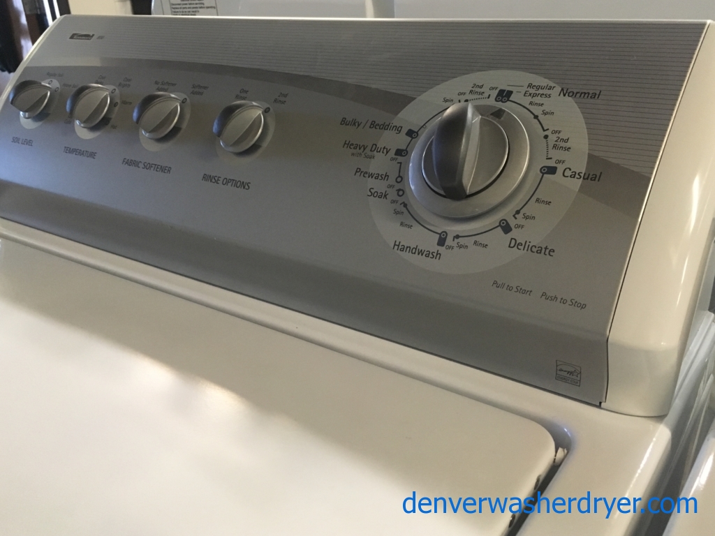 Great Kenmore 800 Series Laundry Set, Direct-Drive, Heavy-Duty, Quality Refurbished, 1-Year Warranty!