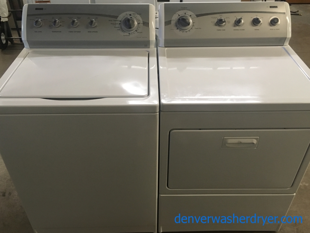 Great Kenmore 800 Series Laundry Set, Direct-Drive, Heavy-Duty, Quality Refurbished, 1-Year Warranty!