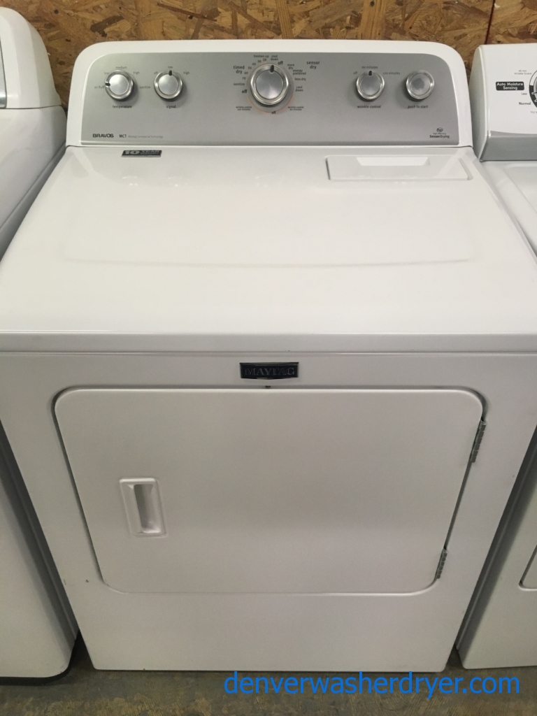 Awesome Maytag Dryer, 29″ Wide, 220V, Sanitize Cycle, Large Capacity, Quality Refurbished, 1-Year Warranty!