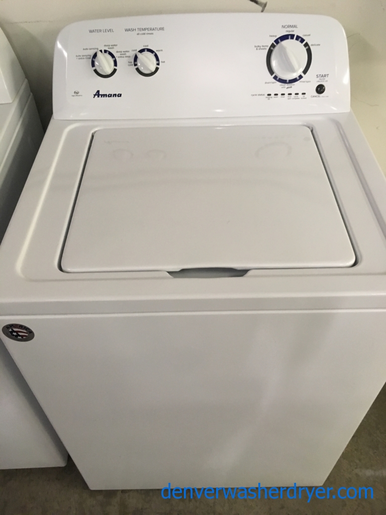 NEW! Amana Washer, HE, Agitator, 1-Year Warranty!
