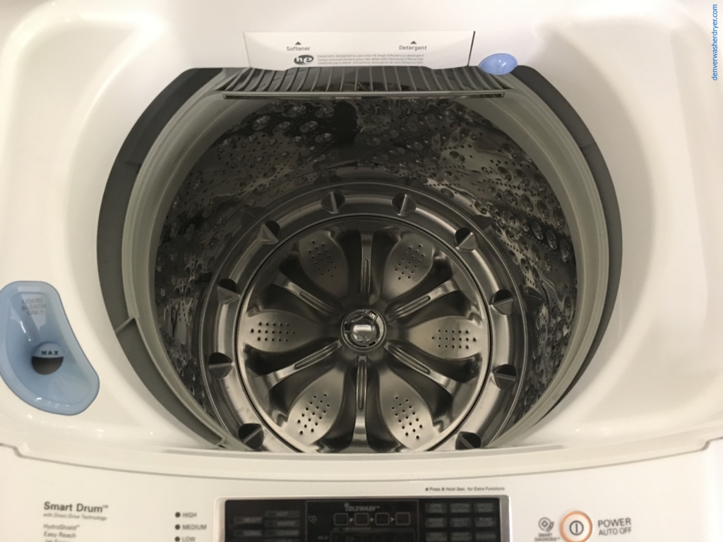 LG Top-Load Washer and Dryer Set, Direct-Drive, HE, Wrinkle Care Option, Electric, Quality Refurbished, 1-Year Warranty!