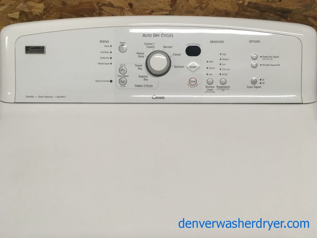 Large Images for Kenmore ELITE Oasis Dryer, 29″, 220V, Wrinkle Guard