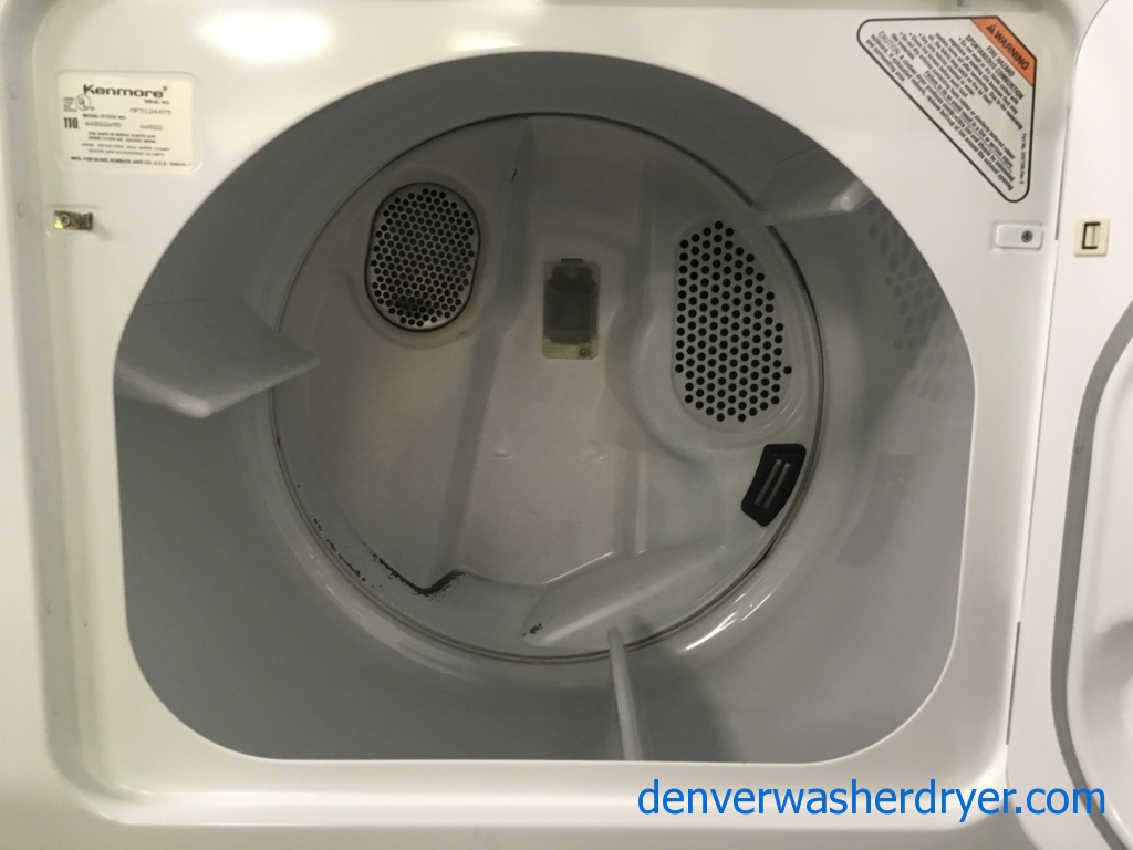 Wonderful Kenmore 80 Series Dryer, 220V, 29″ Wide, Quality Refurbished, 1-Year Warranty!