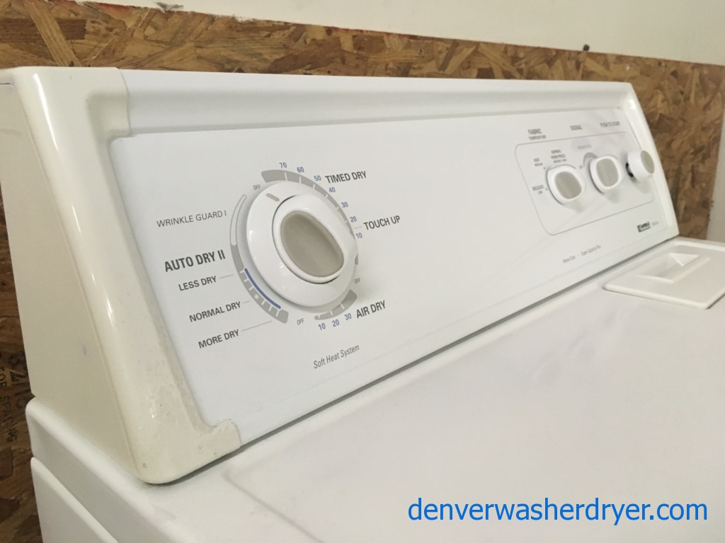 Wonderful Kenmore 80 Series Dryer, 220V, 29″ Wide, Quality Refurbished, 1-Year Warranty!