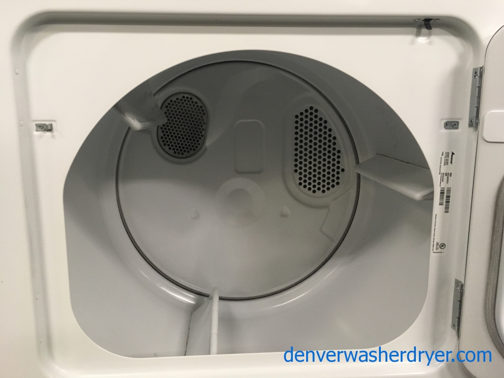 Amana Washer and Dryer Set, HE, 220V, Wash Plate Style, 29″ Wide, Quality Refurbished, 1-Year Warranty!
