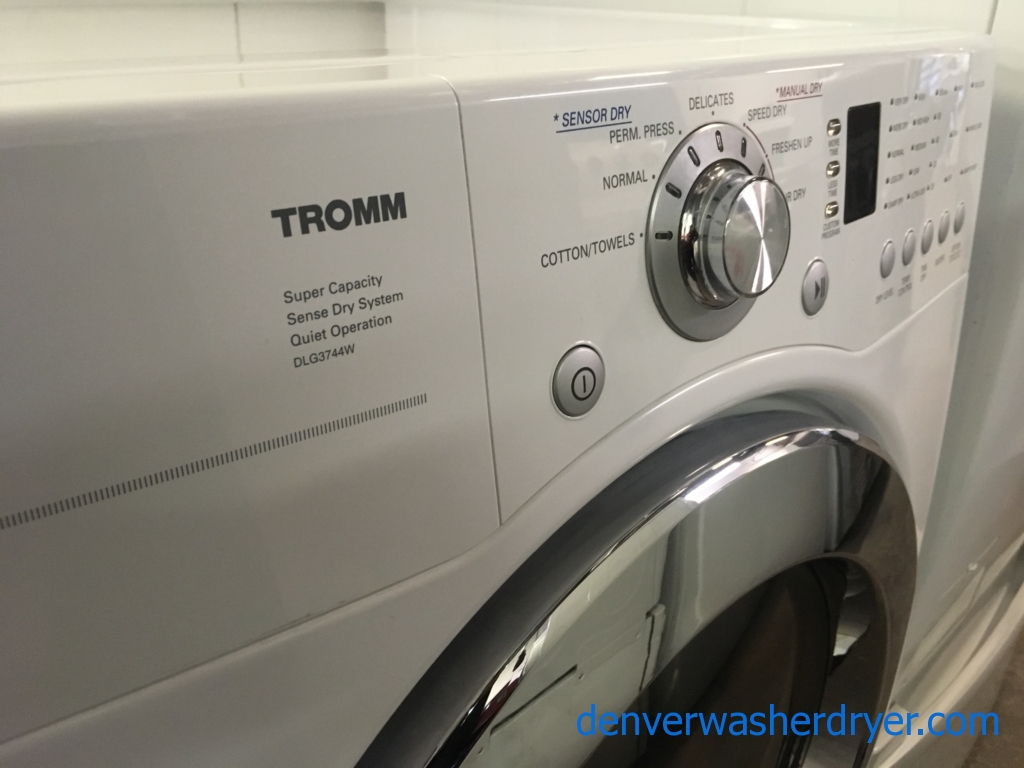 Large Images for Great LG TROMM Dryer, White, GAS, Wrinkle Care