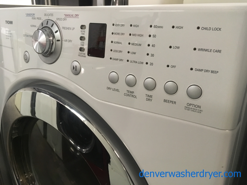 Large Images for Great LG TROMM Dryer, White, GAS, Wrinkle Care