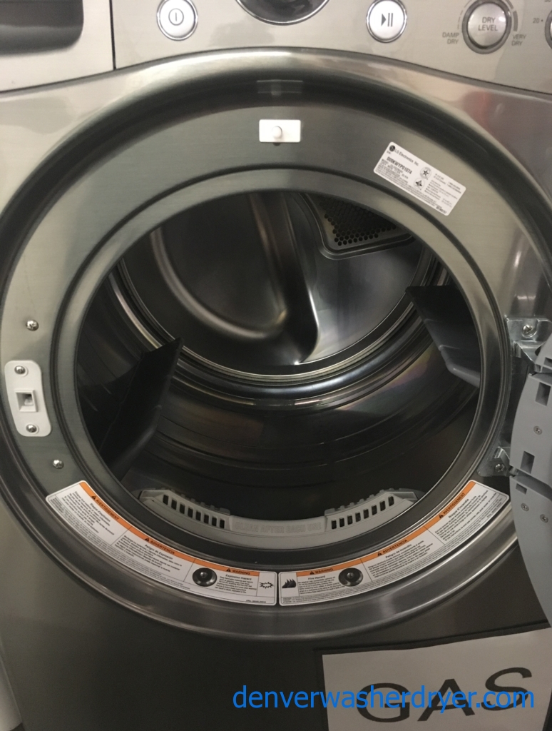 Lovely LG Front-Load Set, Graphite Steel, HE, GAS, Steam, Quality Refurbished, 1-Year Warranty!