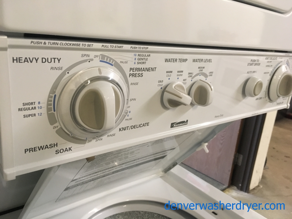 Heavy-Duty Kenmore Unitized Washer/Dryer, Capacity 1.5 Cu.Ft., Quality Refurbished, 1-Year Warranty!
