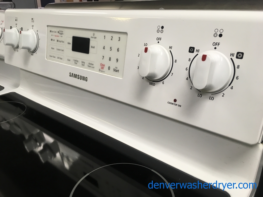 Large Images for Awesome Samsung GlassTop Range, White, 220V, Capacity 5.9 Cu.Ft., Quality