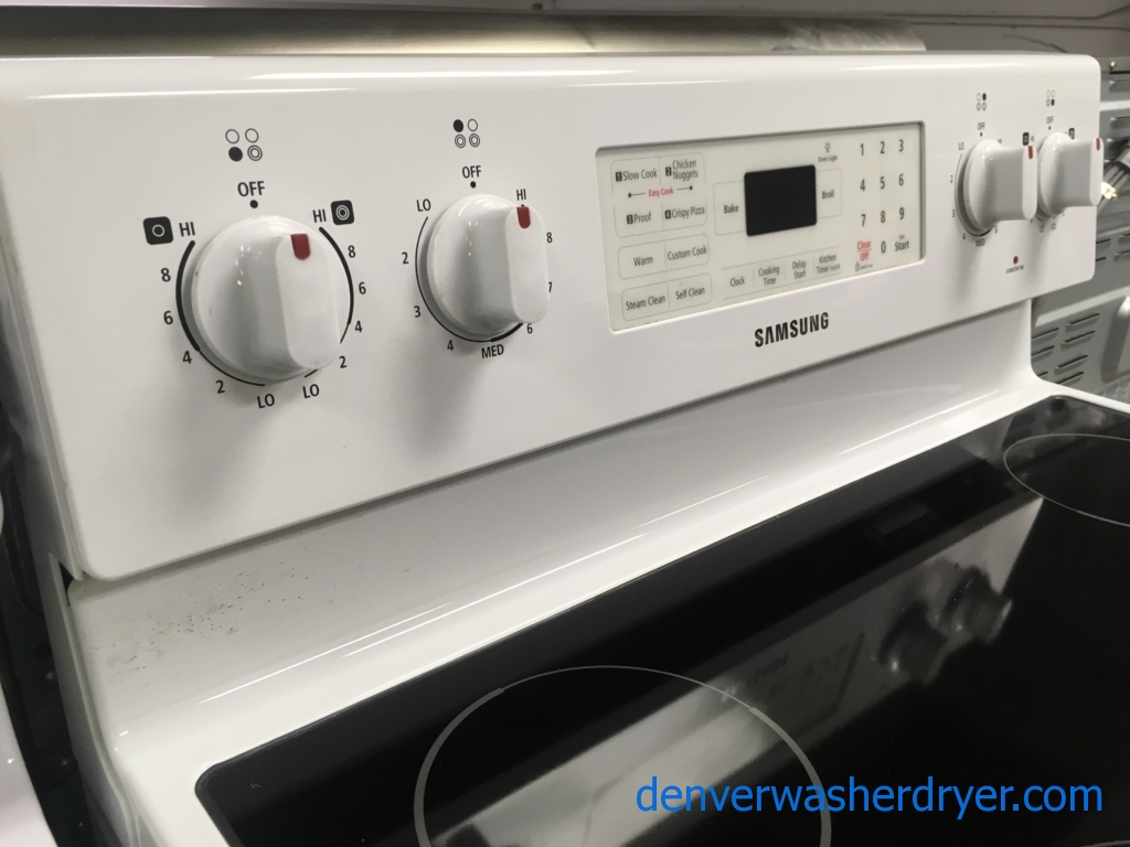 Large Images for Awesome Samsung GlassTop Range, White, 220V, Capacity 5.9 Cu.Ft., Quality Large Images for Awesome Samsung GlassTop Range, White, 220V, Capacity 5.9 Cu.Ft., Quality