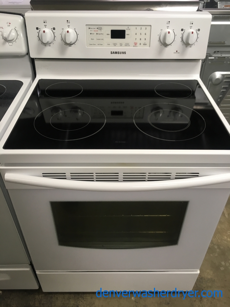 samsung white glass range