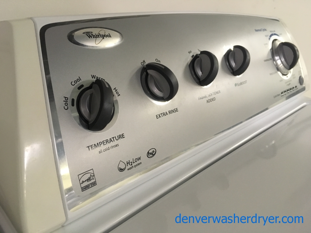 Wonderful Whirlpool Washer, Eco-Boost, HE, Energy-Star, Quality Refurbished, Wash Plate Style, 1-Year Warranty!