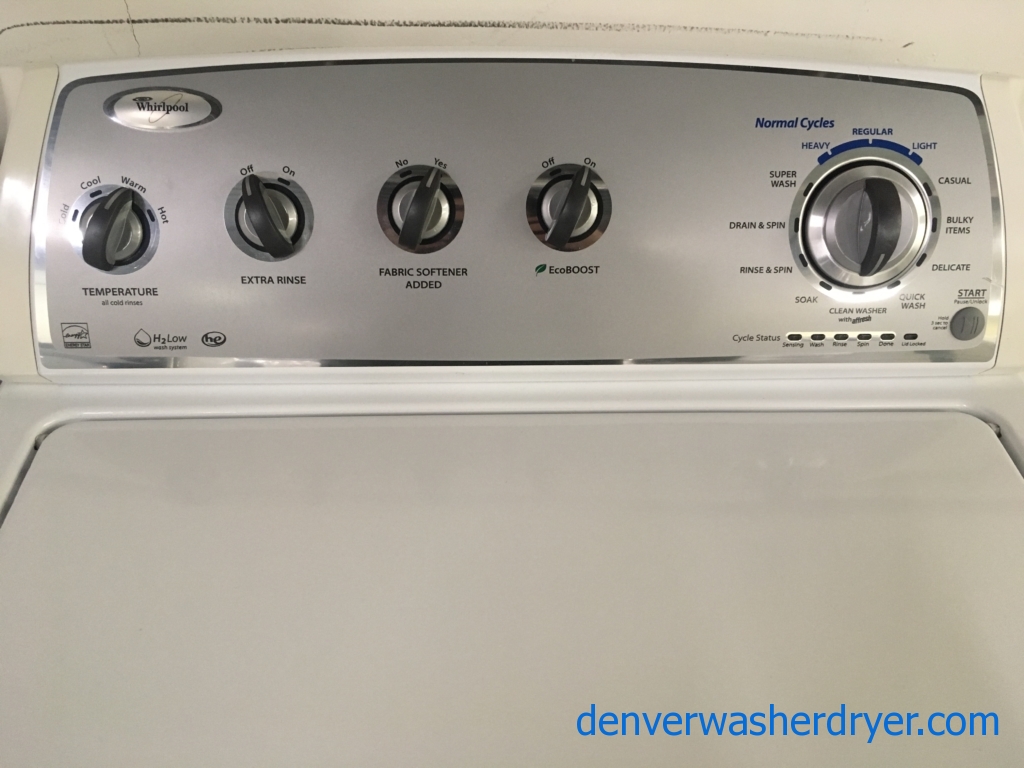 Large Images for Wonderful Whirlpool Washer, EcoBoost, HE, EnergyStar