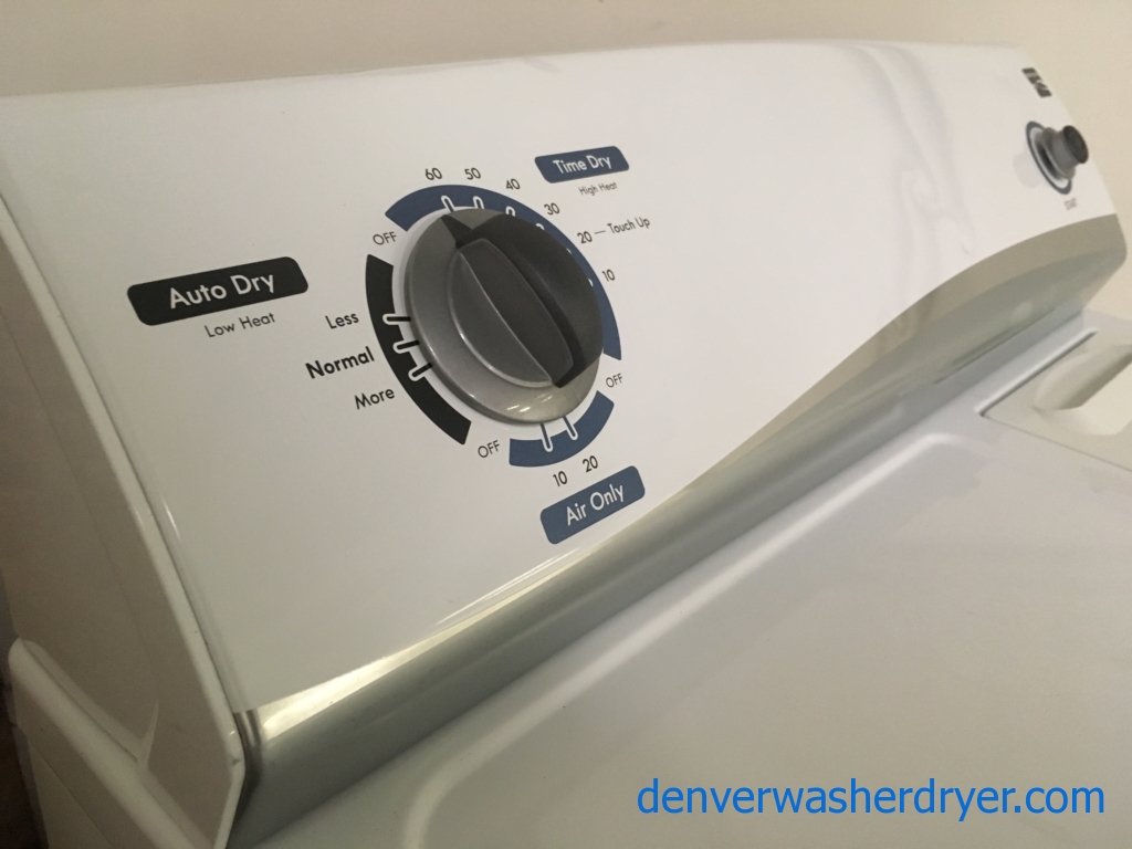 Great Kenmore Dryer, “Flat-Back”, 29″ Wide, Capacity 6.0 Cu. Ft., Quality Refurbished, 1-Year Warranty!