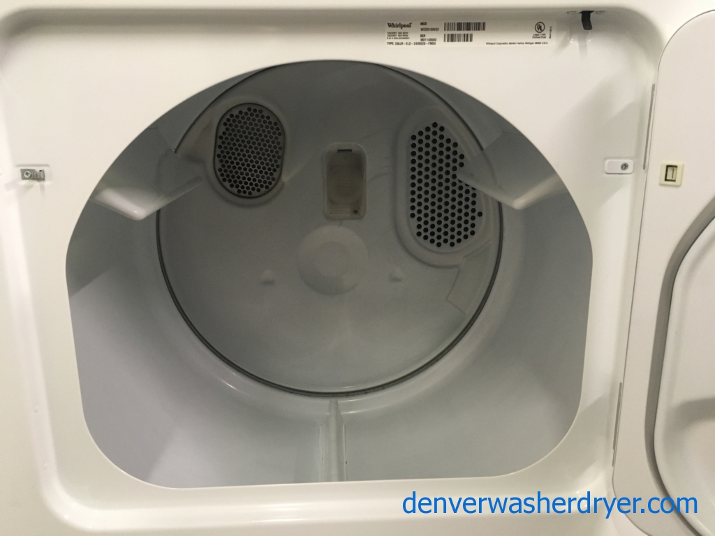 Whirlpool Dryer, 220V, 29″ Wide, 6.5 Cu. Ft. Capacity, Quality Refurbished, 1-Year Warranty!