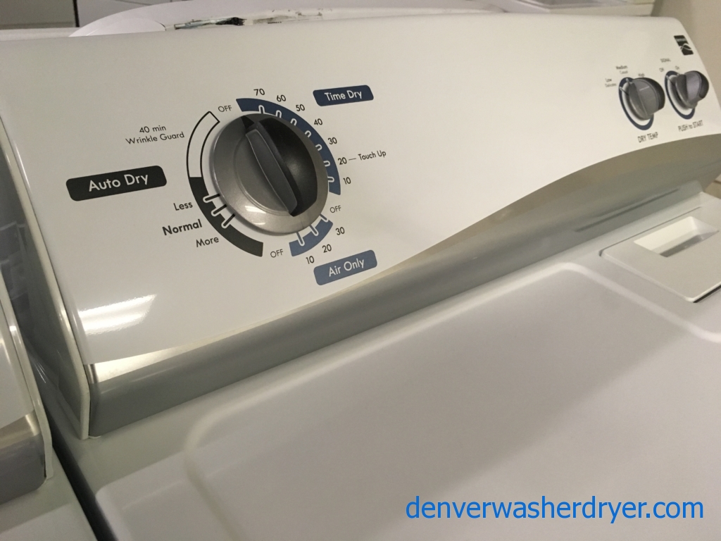 Awesome Kenmore Set, Electric, HE, Energy-Star, Agitator, Quality Refurbished, 1-Year Warranty!