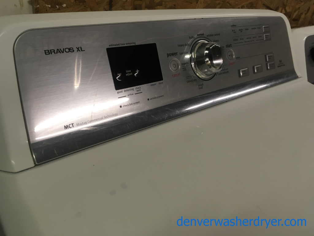 Marvelous Maytag Bravos Washer And Dryer , Electric, HE, Steam, Sanitary, Quality Refurbished, 1-Year Warranty!