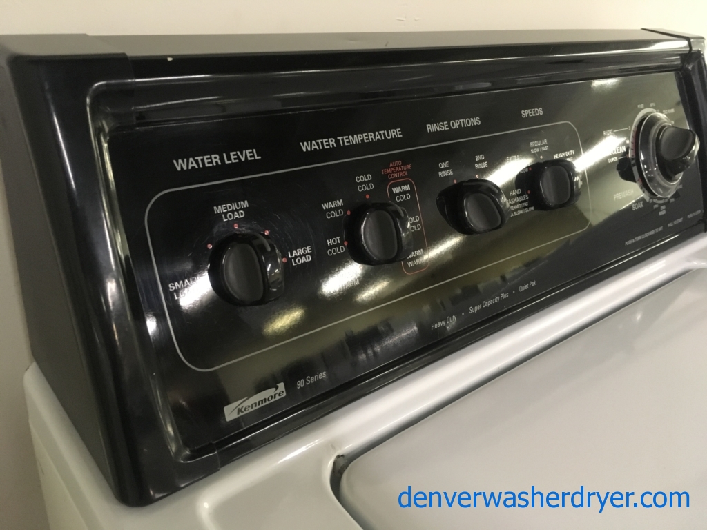 Kenmore 90 Series Washing Machine, Heavy-Duty, Agitator, Quality Refurbished, 1-Year Warranty!