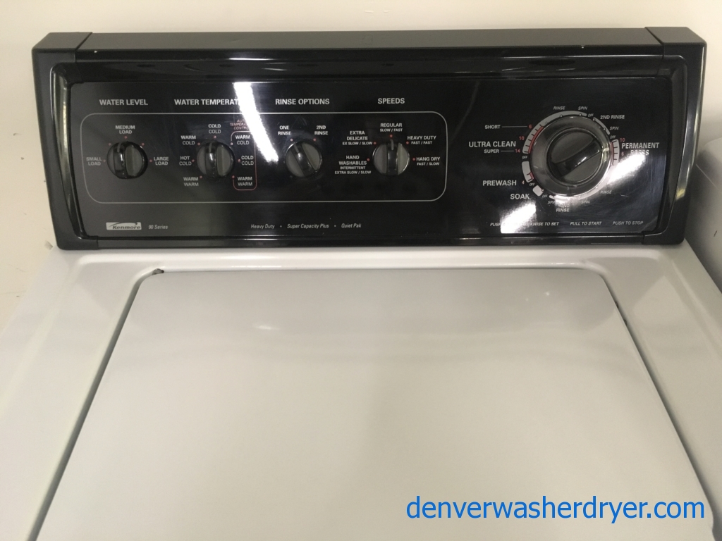 Kenmore 90 Series Washing Machine, Heavy-Duty, Agitator, Quality Refurbished, 1-Year Warranty!