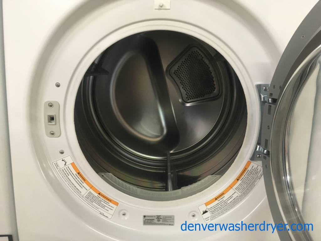 Large Images for FrontLoad LG TROMM Dryer, GAS, White, Ultra Capacity