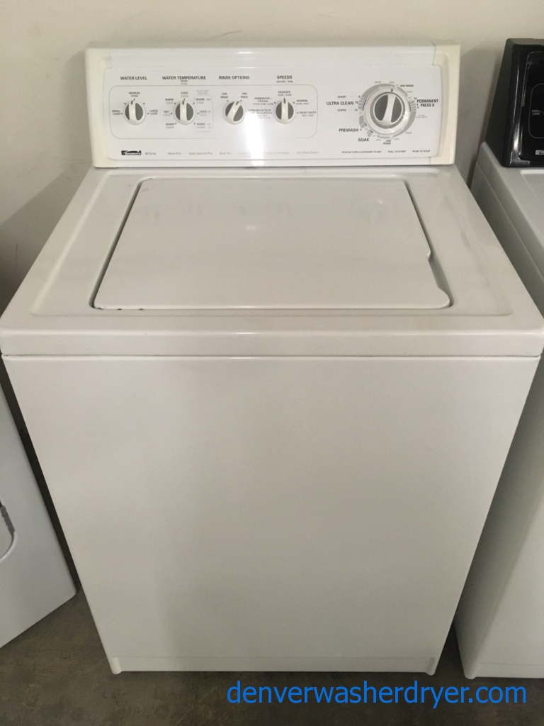 Kenmore 80 Series Washer, Heavy-Duty, Super Capacity, Speed Options, Agitator, Quality Refurbished, 90-Day Warranty!