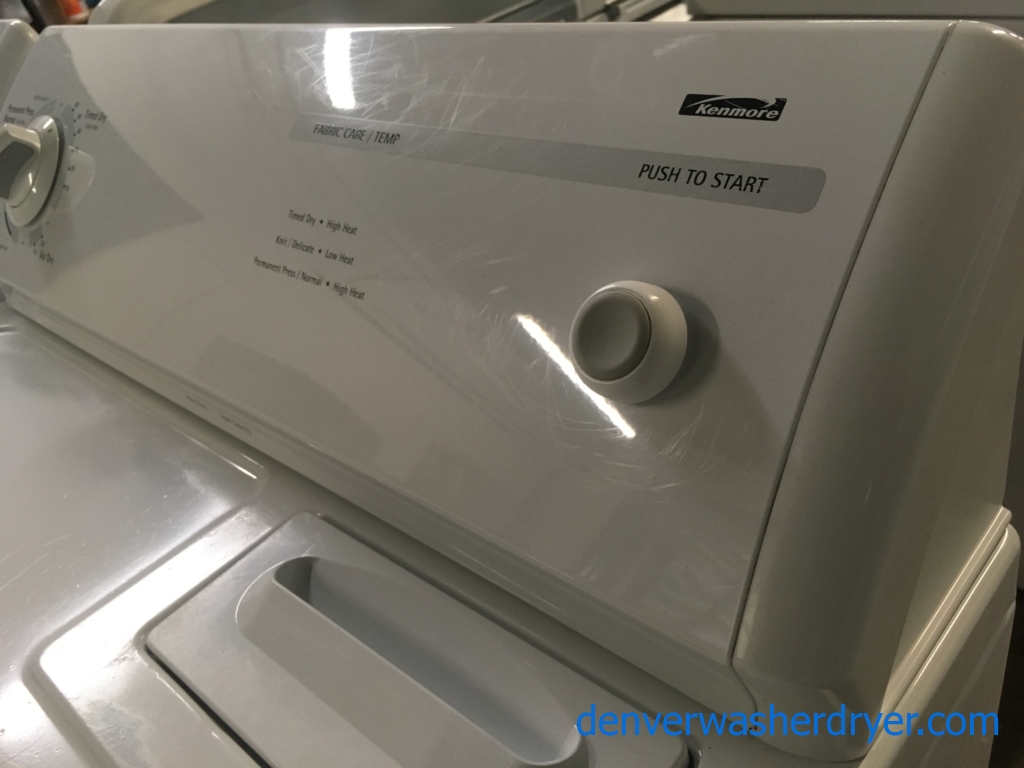 Nice Kenmore 80 Series Set, Electric, Agitator, 29″ Wide,  Super Capacity, Quality Refurbished, 1-Year Warranty!