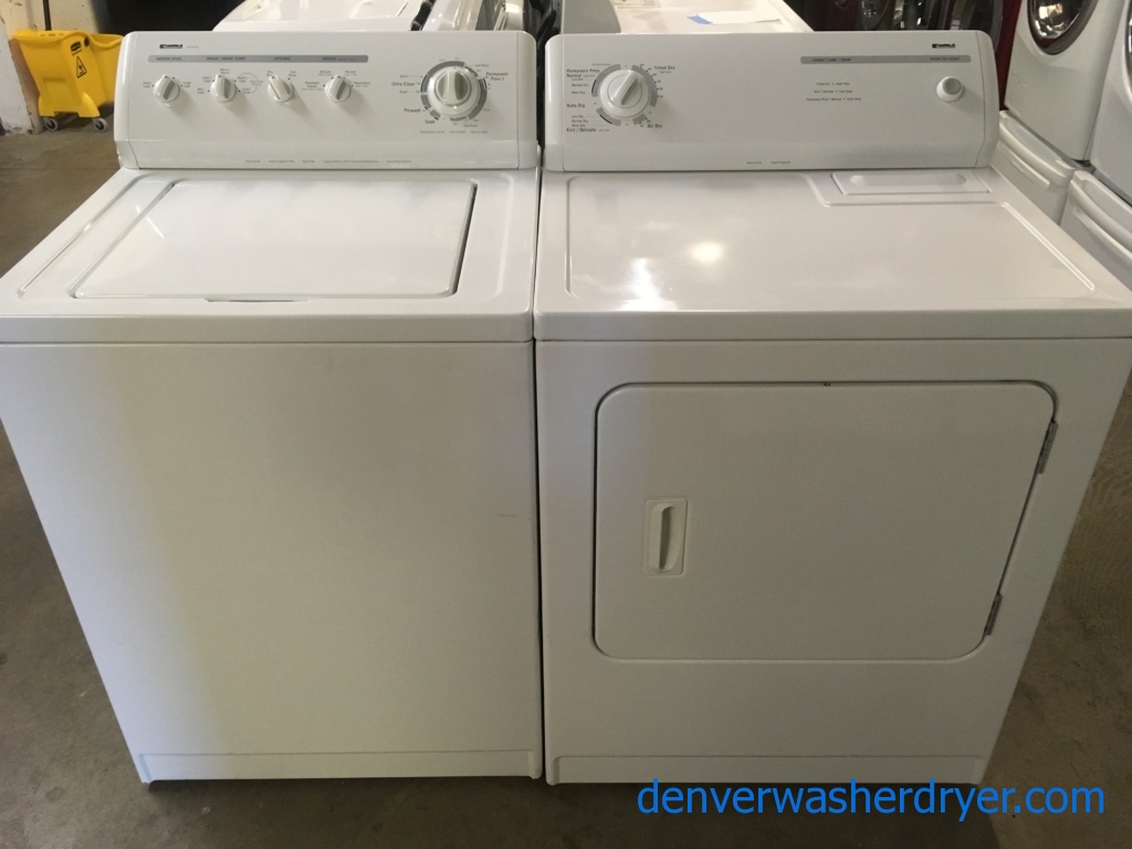 Nice Kenmore 80 Series Set, Electric, Agitator, 29″ Wide,  Super Capacity, Quality Refurbished, 1-Year Warranty!