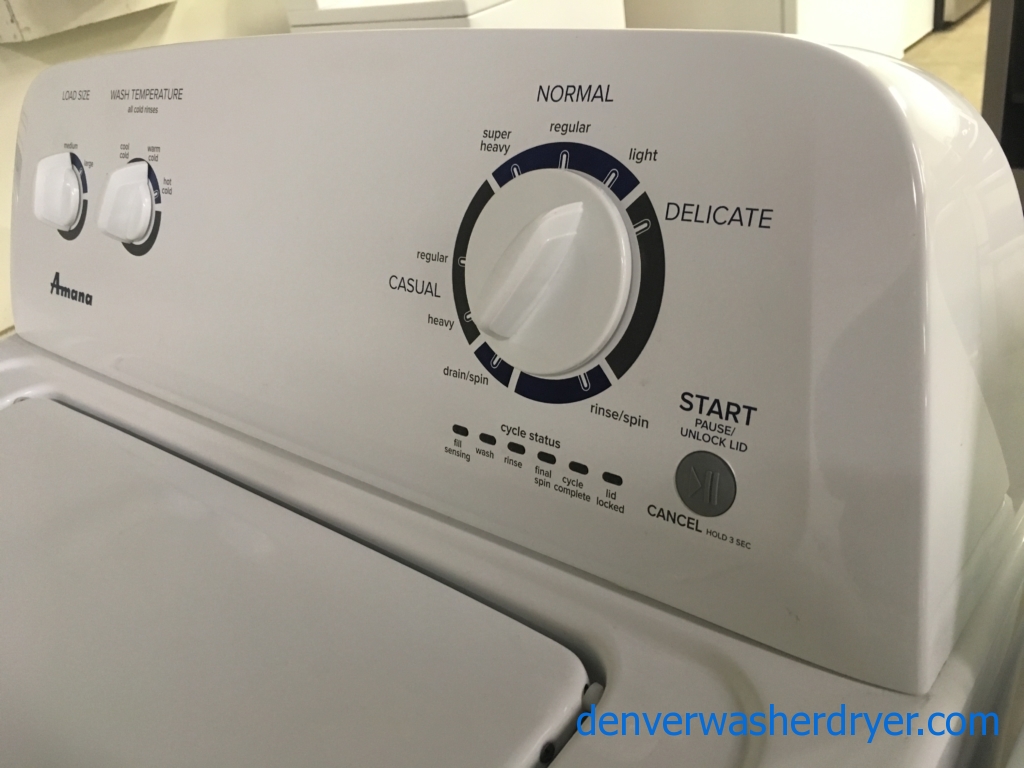 Awesome Amana Set, Electric, Agitator, 29″Wide, Quality Refurbished, 1-Year Warranty!