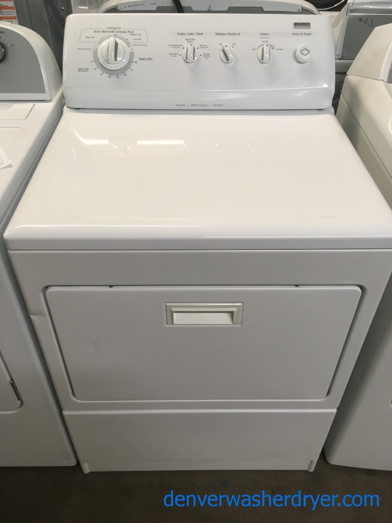 Kenmore ELITE Dryer, King Size Capacity, Heavy-Duty, 220V, Wrinkle Guard Feature, Quality Refurbished, 1-Year Warranty!