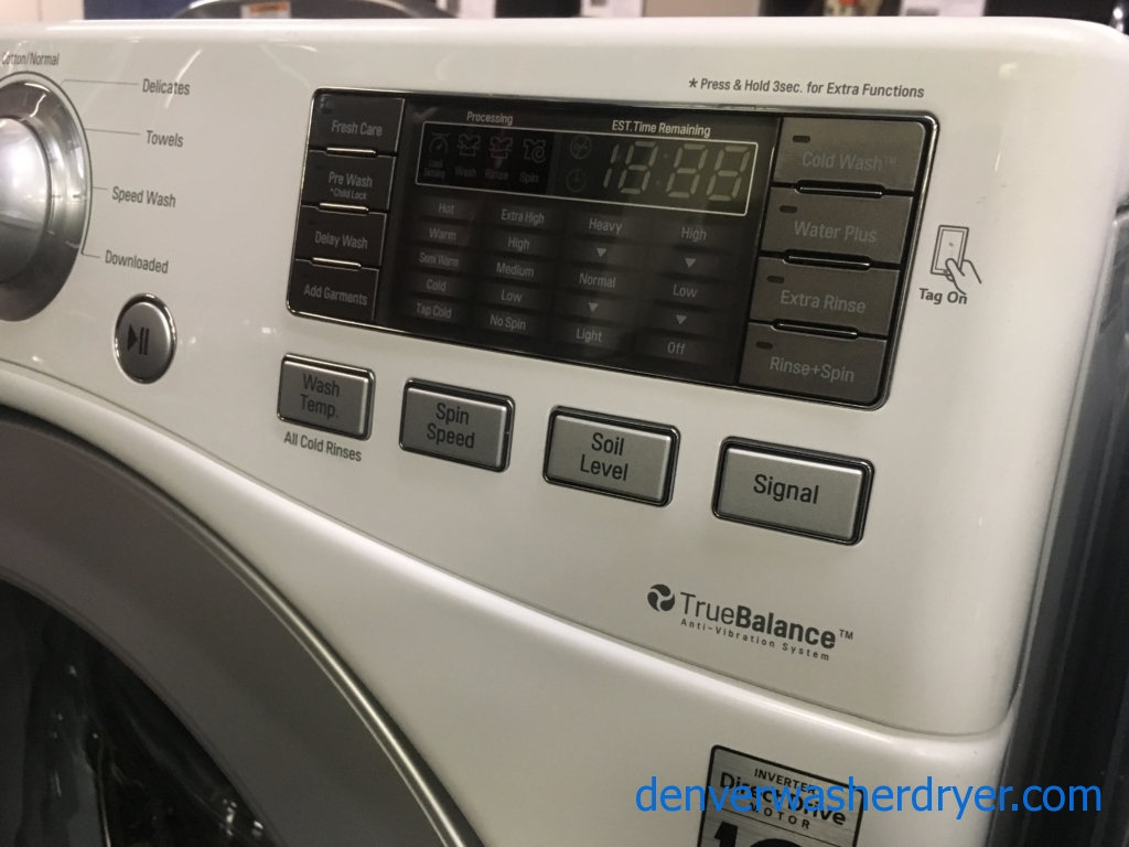 Large Images for NEW! LG Washer, Direct Drive, White, HE, Fresh Care Feature, EnergyStar Rated