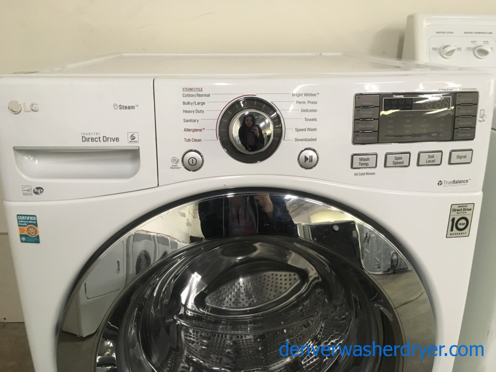 Large Images for LG Steam Washer And Dryer Set , FrontLoad, White, HE