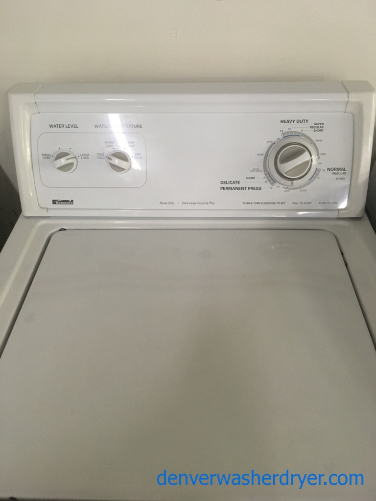 Large Images for HeavyDuty Kenmore Washer, Direct Drive, 24″ Wide, Agitator, Quality