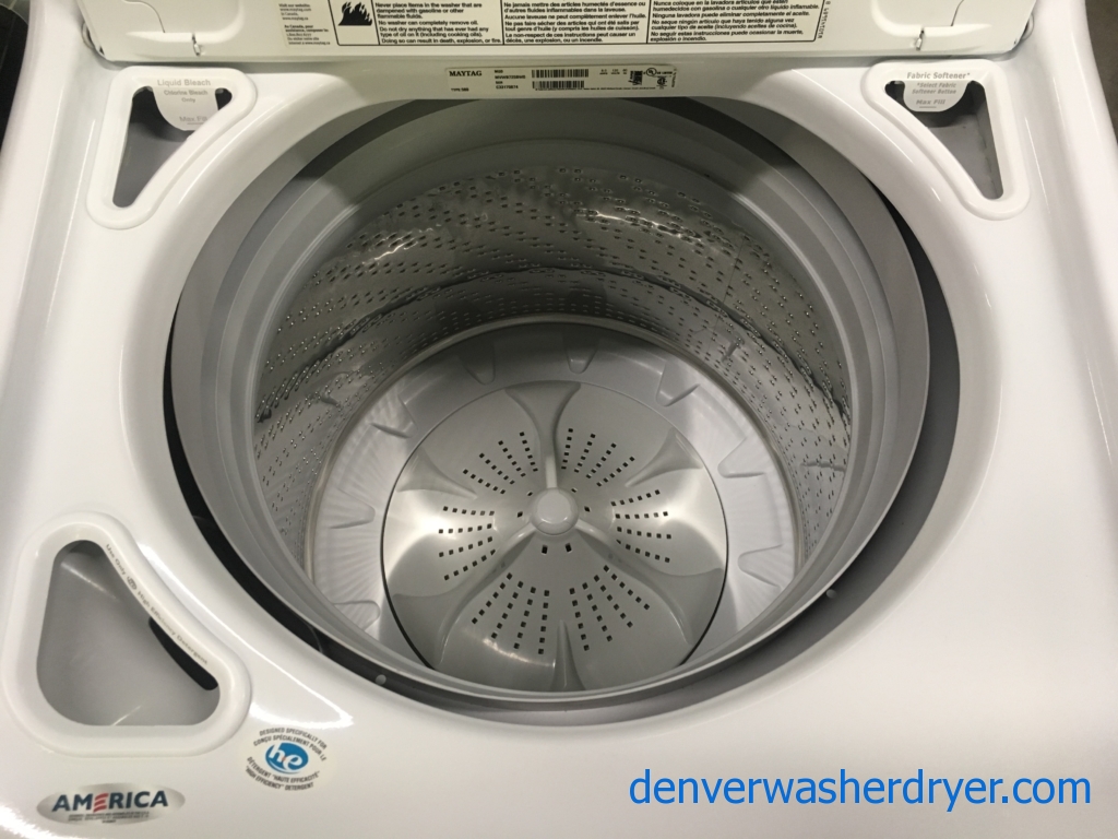 Awesome Maytag Bravos XL Washer, HE, Wash-Plate Style, Capacity 4.5 Cu.Ft., Quality Refurbished, 1-Year Warranty!