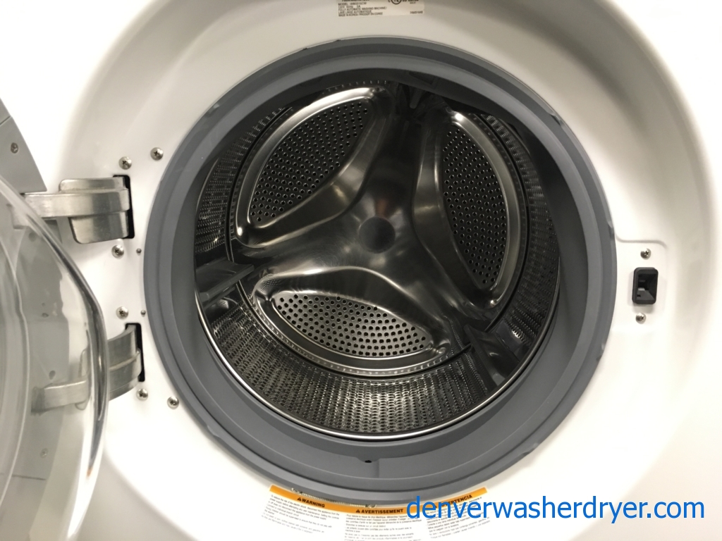 Front-Load LG TROMM Set, White, Super Capacity, 220V, Water Plus Option, Sense Dry, Quality Refurbished, 1-Year Warranty!