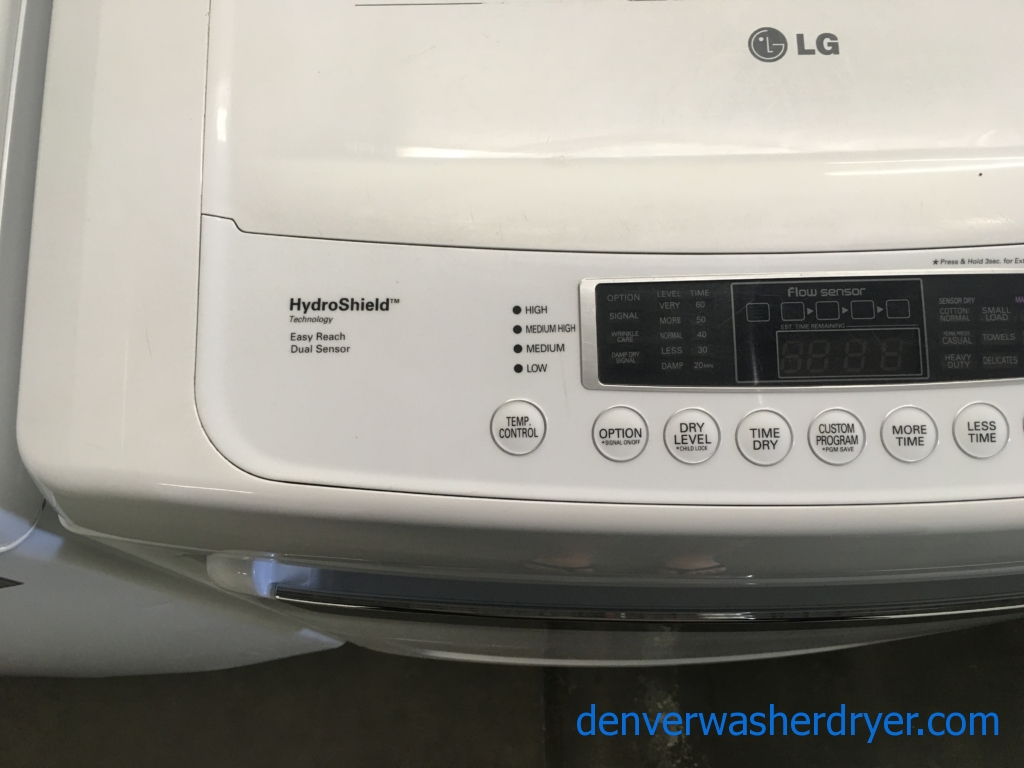 LG Top-Load Washer and Dryer Set, Direct-Drive, HE, Wrinkle Care Option, Electric, Quality Refurbished, 1-Year Warranty!