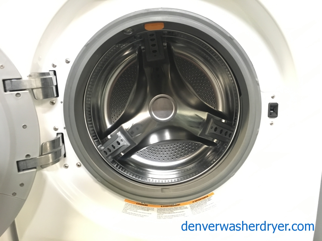 Awesome LG Ultra Capacity Set Steam, Sanitary and Steam Cycles, HE, Anti-Bacterial and Wrinkle Care Features, 220V, Quality Refurbished, 1-Year Warranty!