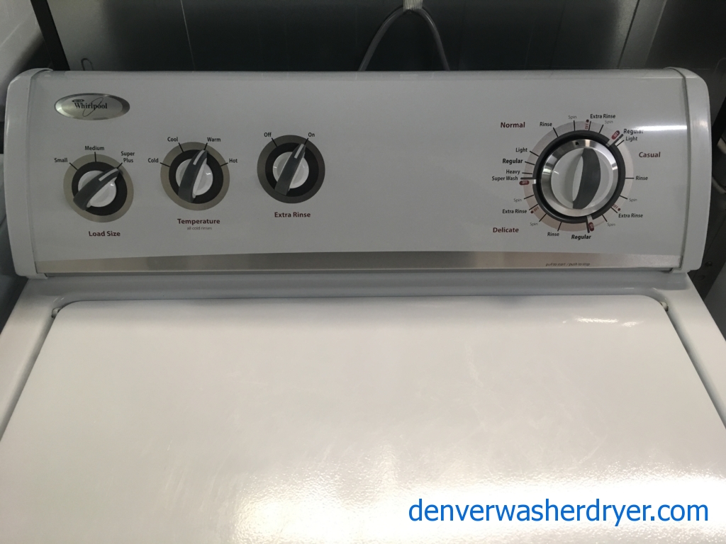 Wonderful Whirlpool Washer, Direct Drive, Agitator, Capacity 3.5 Cu.Ft., Quality Refurbished, 1-Year Warranty!