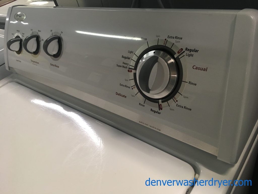 Wonderful Whirlpool Washer, Direct Drive, Agitator, Capacity 3.5 Cu.Ft., Quality Refurbished, 1-Year Warranty!