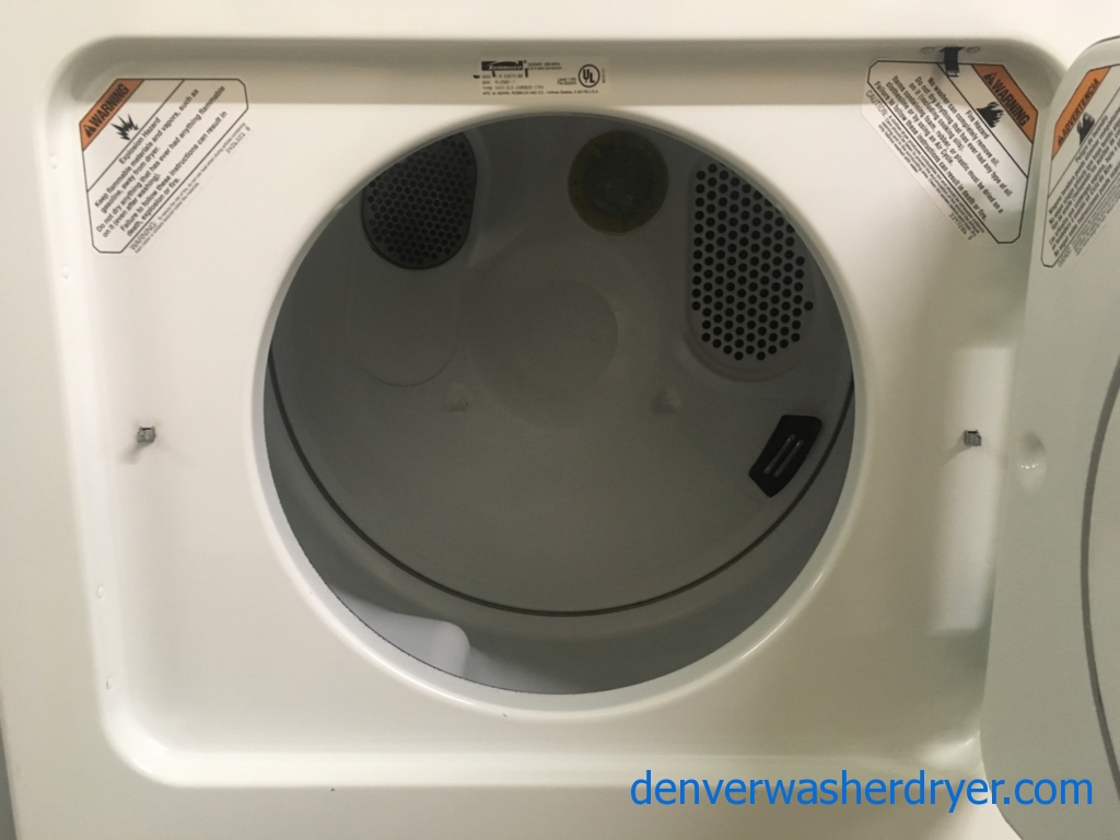 Kenmore 80 Series Set, Heavy-Duty, Electric, Agitator, Wrinkle Guard Option, 29″ Wide, Quality Refurbished, 1-Year Warranty!