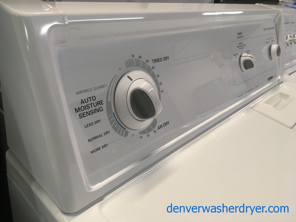 Kenmore 80 Series Set, Heavy-Duty, Electric, Agitator, Wrinkle Guard Option, 29″ Wide, Quality Refurbished, 1-Year Warranty!