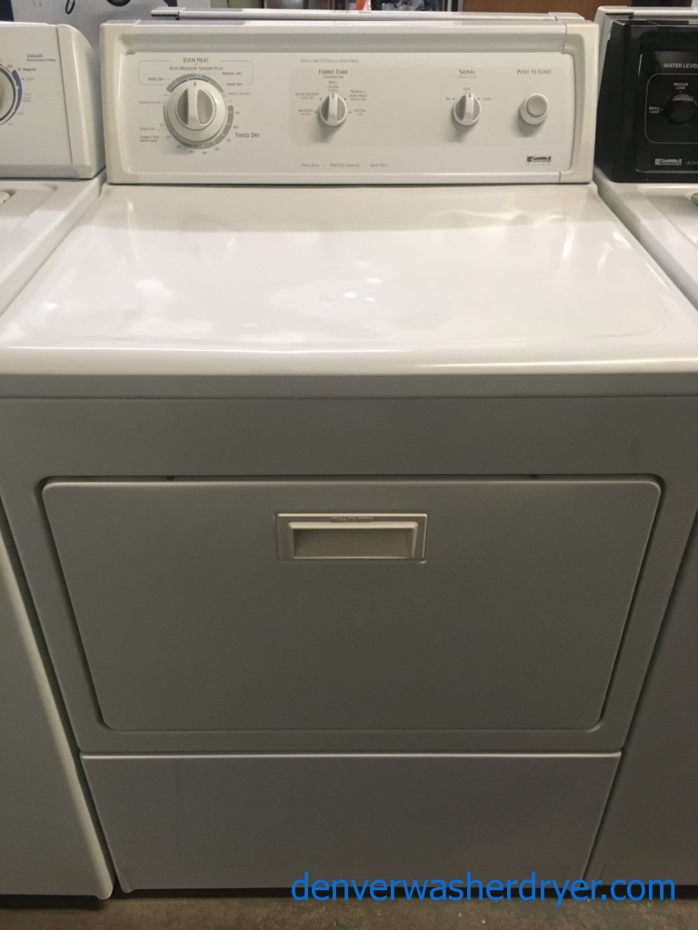 Great Heavy-Duty Kenmore ELITE Dryer, 27″ Wide, Electric, Wrinkle Guard Option, King Size Capacity, Quality Refurbished, 1-Year Warranty!