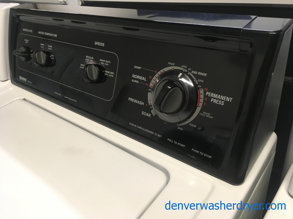RARE! Kenmore 80 Series Washer w/ Black Headboard, Agitator, Heavy-Duty, Quality Refurbished, 1-Year Warranty!