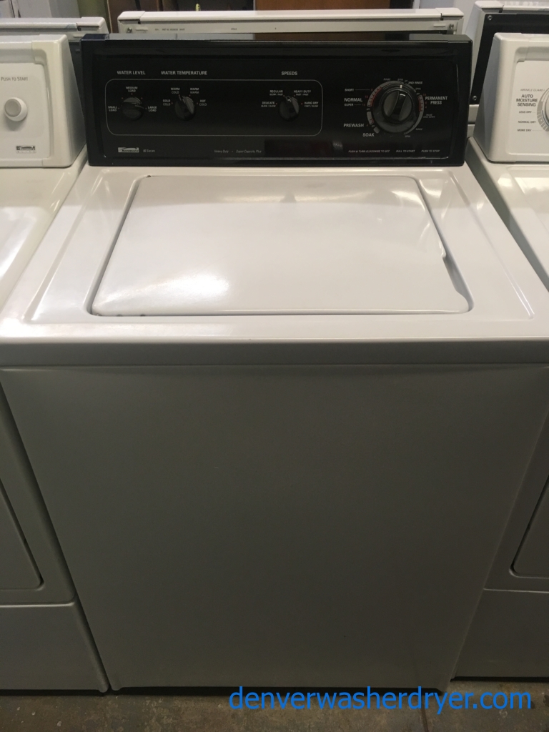 RARE! Kenmore 80 Series Washer w/ Black Headboard, Agitator, Heavy-Duty, Quality Refurbished, 1-Year Warranty!