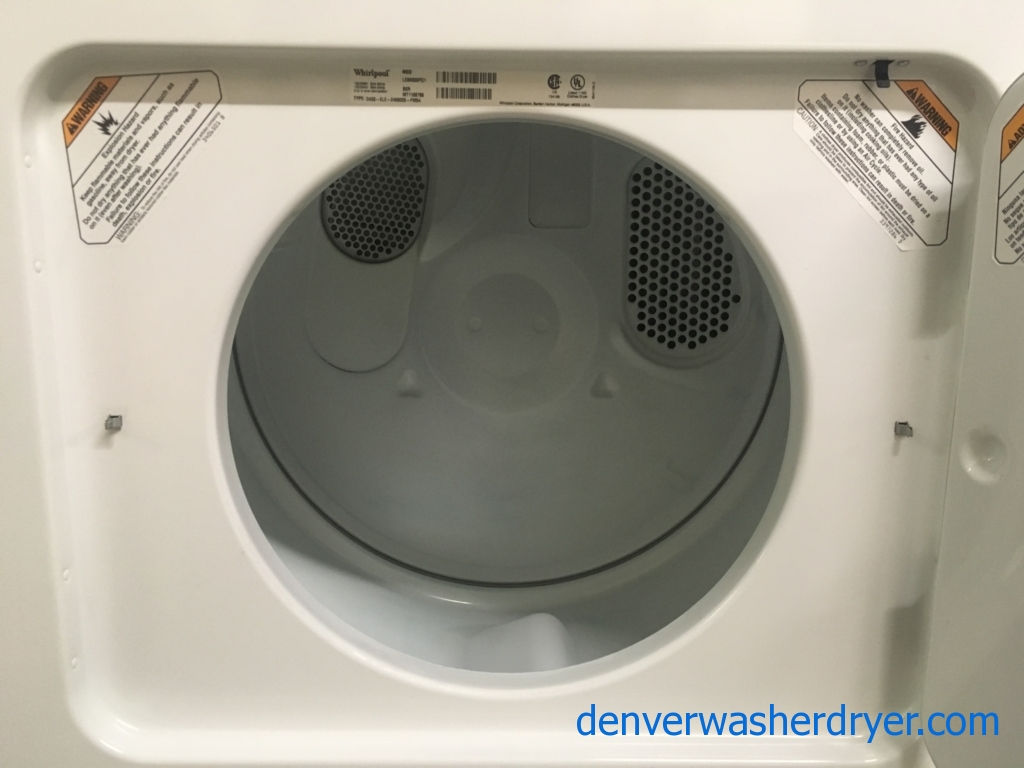 Whirlpool Washer and Dryer Set, Electric, Agitator, Quality Refurbished, 1-Year Warranty!
