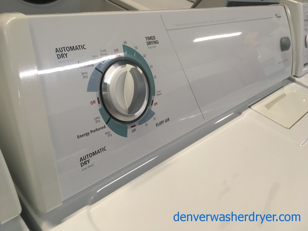 Whirlpool Washer and Dryer Set, Electric, Agitator, Quality Refurbished, 1-Year Warranty!