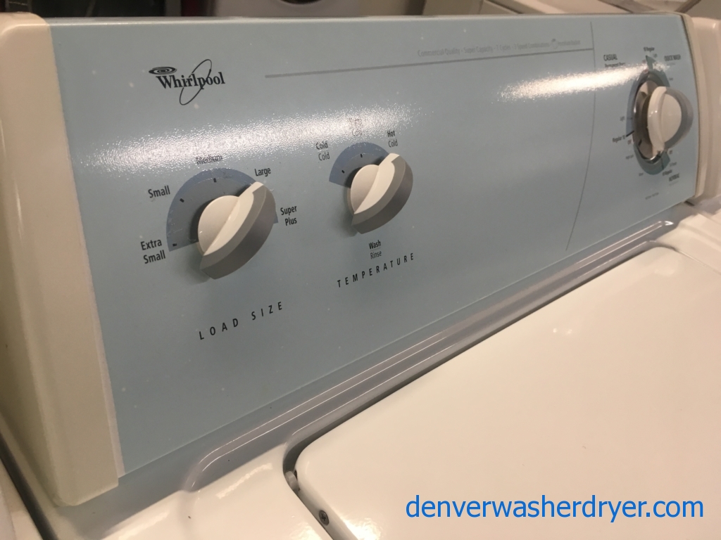 Whirlpool Washer and Dryer Set, Electric, Agitator, Quality Refurbished, 1-Year Warranty!